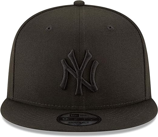 New York Yankee 9FIFTY Negro Negro Gorra Ajustable Snapback