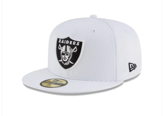 Las Vegas Raiders  White 59FIFTY Fitted