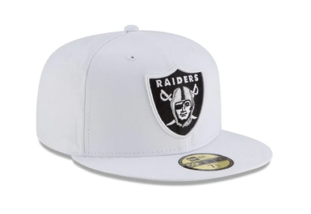 Las Vegas Raiders  White 59FIFTY Fitted