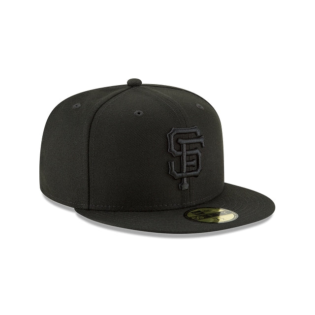 San Francisco Giants Black On Black 59FIFTY Cerrada - SMART ZONE