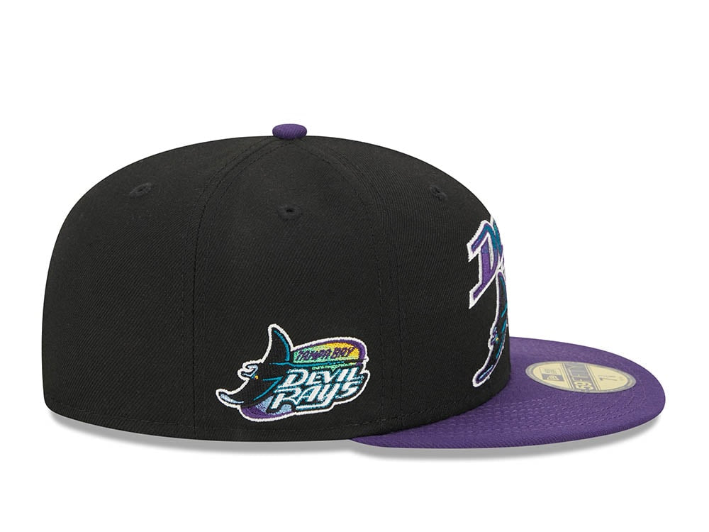Tampa Bay Rays Black Retro Script Throwback Edition 59Fifty