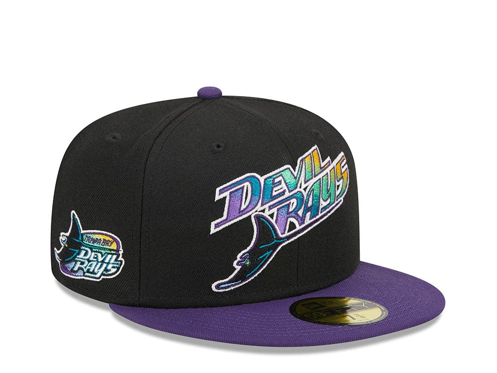 Tampa Bay Rays Black Retro Script Throwback Edition 59Fifty
