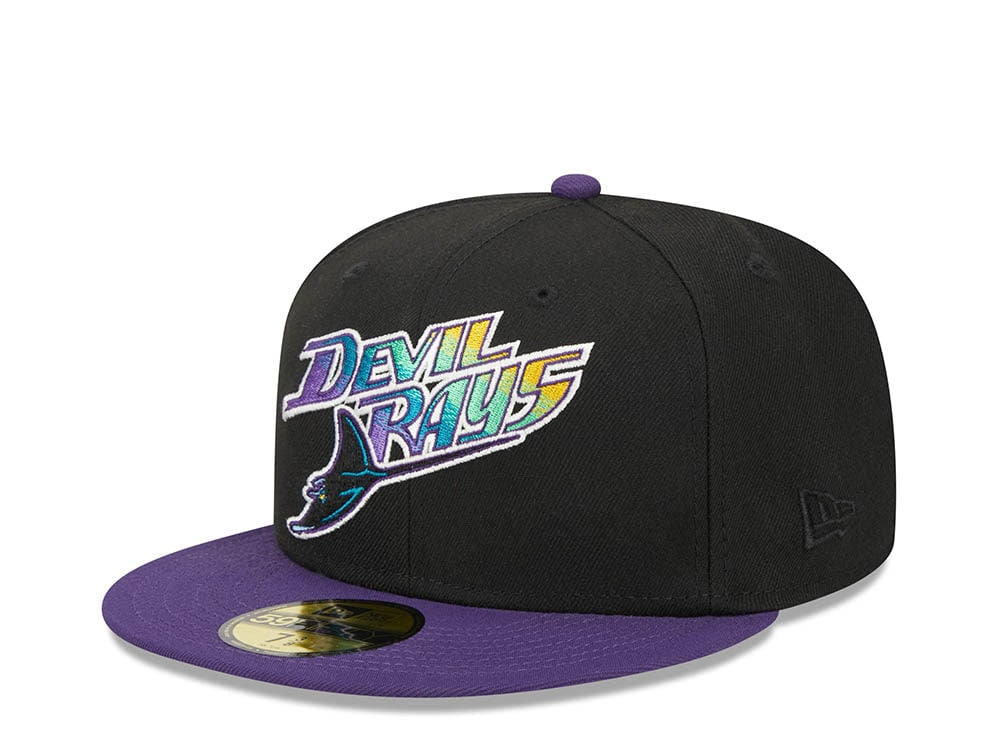 Tampa Bay Rays Black Retro Script Throwback Edition 59Fifty