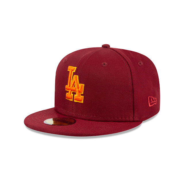 Los Angeles Dodgers MLB Badlands 59FIFTY Cerrada Vino