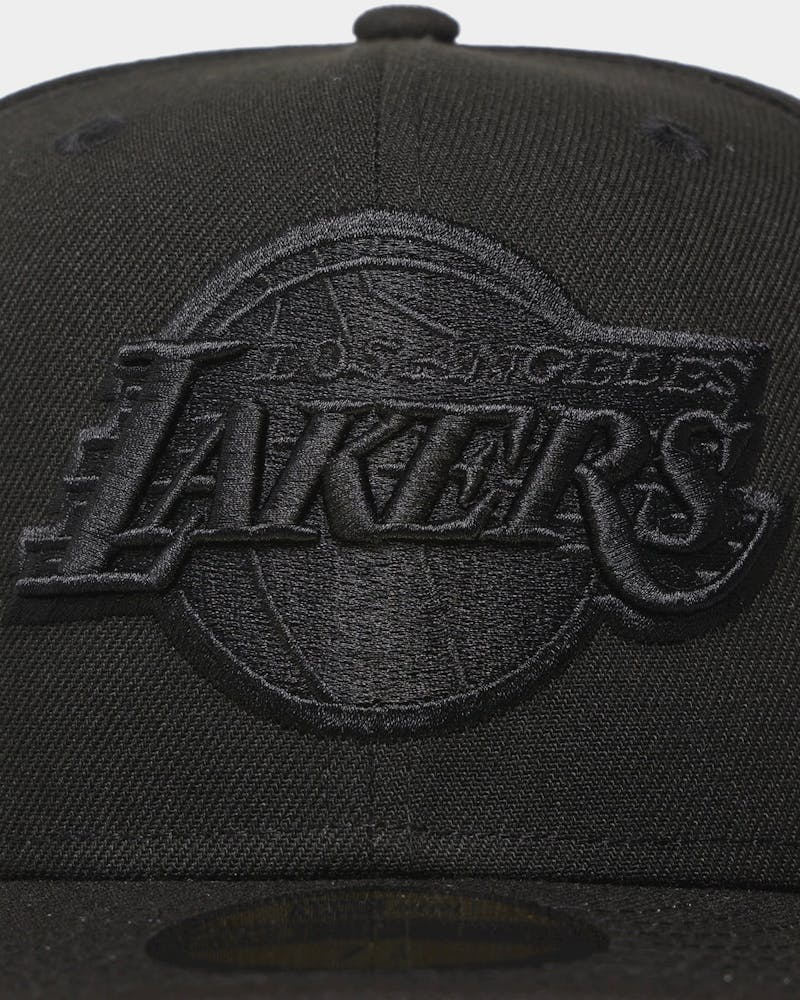 Los Angeles Lakers 'Black On Black' 59FIFTY Fitted