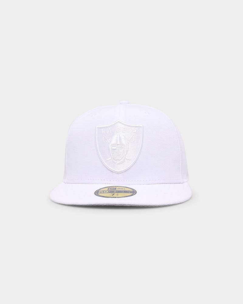 Las Vegas Raiders 'White On White' 59FIFTY Fitted
