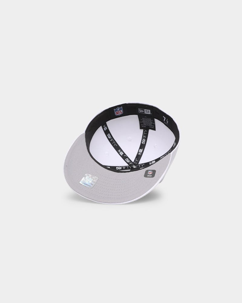 Las Vegas Raiders 'White On White' 59FIFTY Fitted