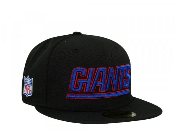 NEW YORK GIANTS BLACK THROWBACK  59FIFTY