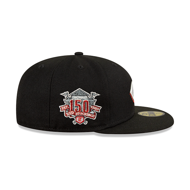 Cincinnati Reds MLB Metallic Logo 59FIFTY Cerrada - SMART ZONE