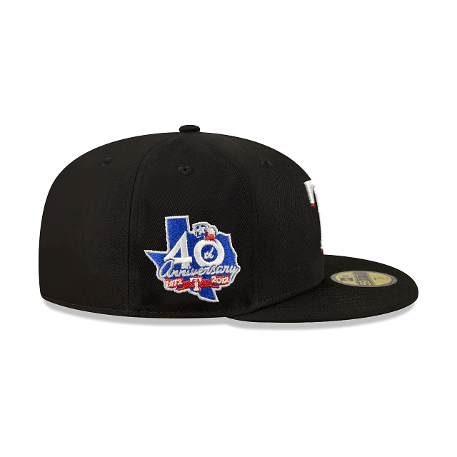 Texas Rangers MLB Metallic Logo 59FIFTY Cerrada - SMART ZONE