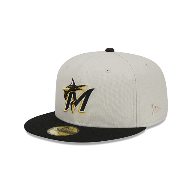 Miami Marlins MLB Two Tone Stone 59FIFTY Cerrada