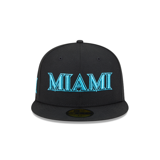 Miami Marlins MLB City Connect Fan Pack 59FIFTY Cerrada Negra