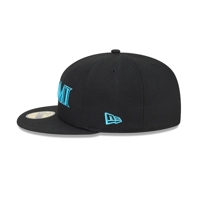 Miami Marlins MLB City Connect Fan Pack 59FIFTY Cerrada Negra