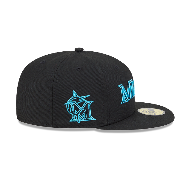 Miami Marlins MLB City Connect Fan Pack 59FIFTY Cerrada Negra