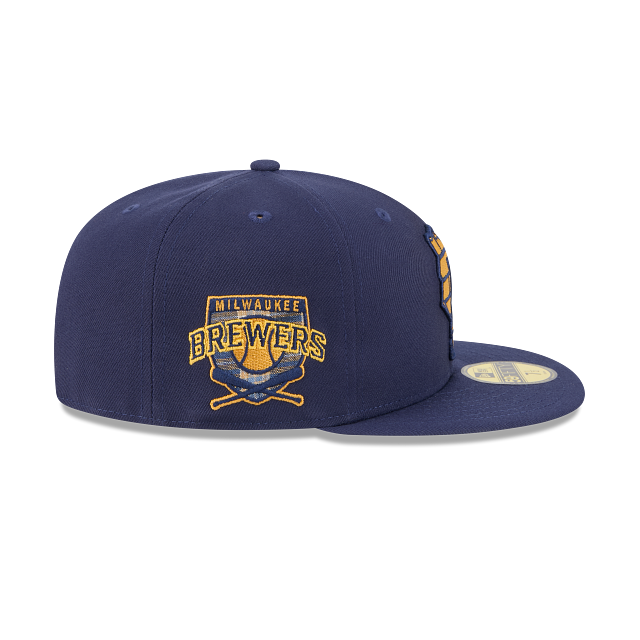 Milwaukee Brewers MLB Blue Tartan 59FIFTY Cerrada