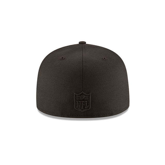 Miami Dolphins Gorra ajustada 59FIFTY negra sobre negro de los