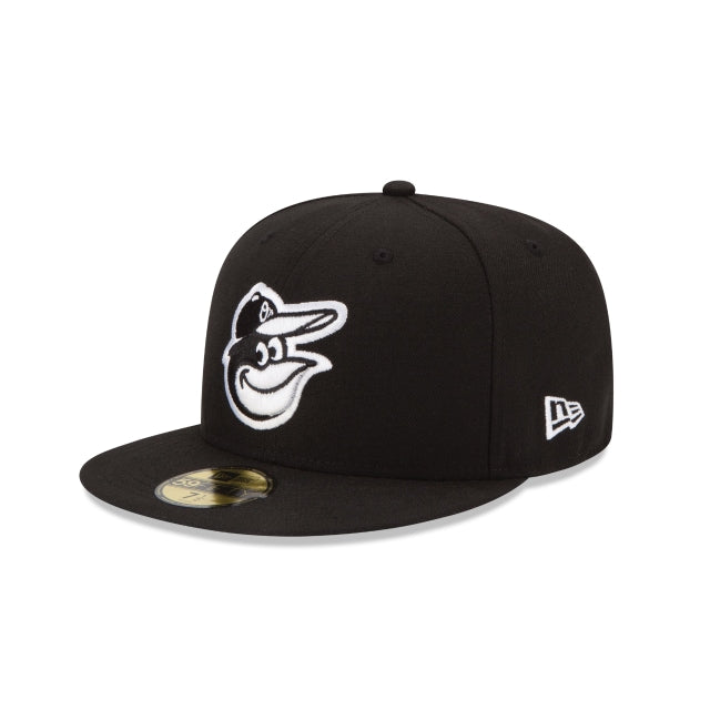 Baltimore Orioles Black & White 59FIFTY Cerrada - SMART ZONE
