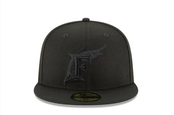 miami Marlins Blackout Basic 59FIFTY Ajustado