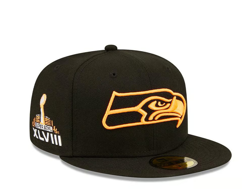 Seattle Seahawks Super Bowl XLVIII Black Summerpop Edition 59Fifty