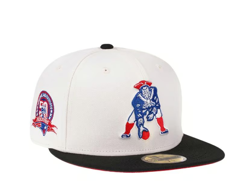 New Era New England Patriots 50th Anniversary Cream Dome Edition 59Fifty Fitted