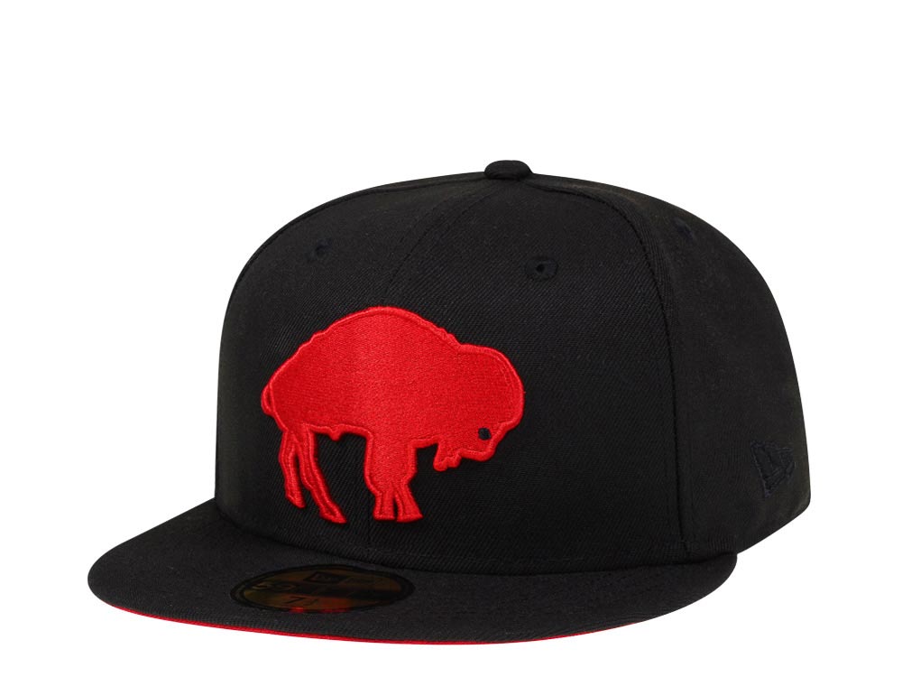 BUFFALO BILLS BLACK AND RED 59FIFTY