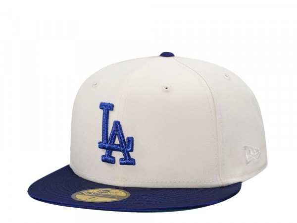 Los Angeles Dodgers Chrome Satin Brim Two Tone Edition 59Fifty