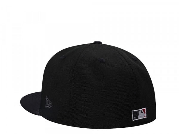 LOS ANGELES ANGELS BLACK AND RED  59FIFTY
