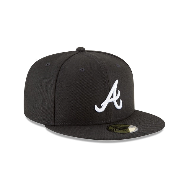 Atlanta Braves Black & Wihte 59FIFTY Cerrada - SMART ZONE