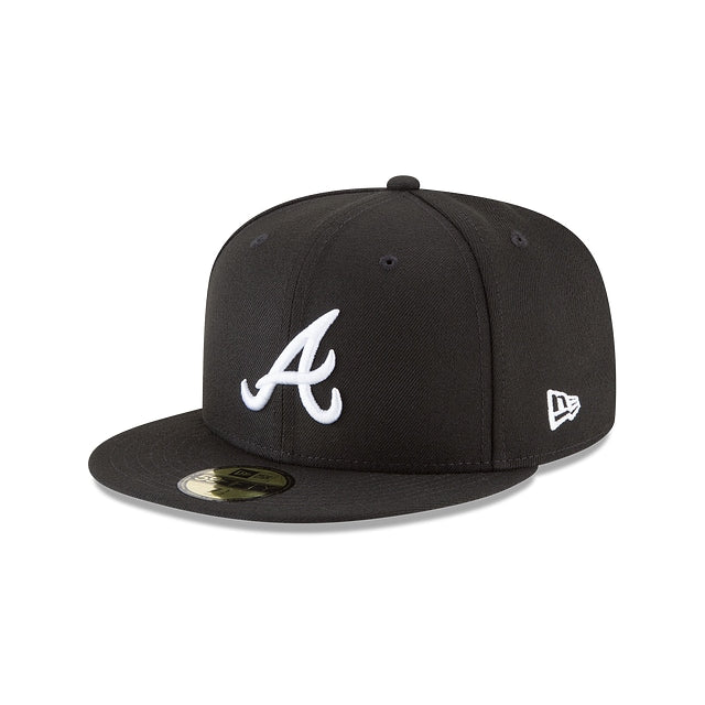 Atlanta Braves Black & Wihte 59FIFTY Cerrada - SMART ZONE