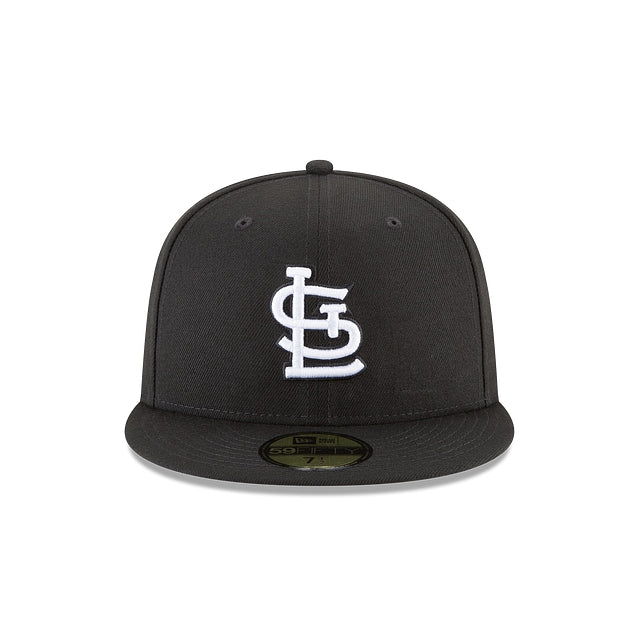 St. Louis Cardinals Black & White 59FIFTY Cerrada - SMART ZONE