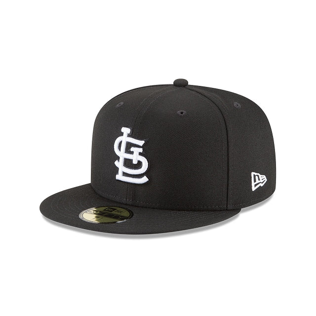 St. Louis Cardinals Black & White 59FIFTY Cerrada - SMART ZONE