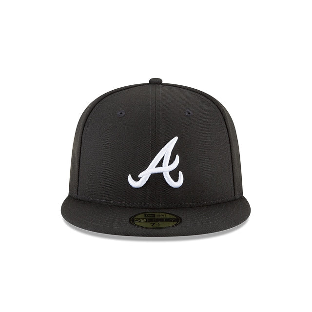 Atlanta Braves Black & Wihte 59FIFTY Cerrada - SMART ZONE