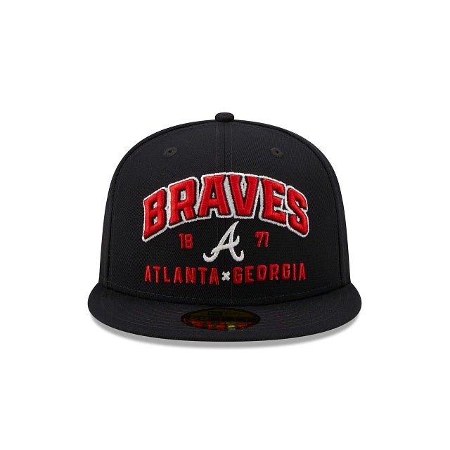 Atlanta Braves Stacked 59FIFTY Cerrada - SMART ZONE
